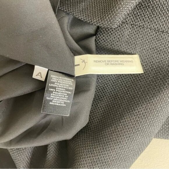 Ann Taylor NWT Black Zip Up Back Textured Semi Formal Midi Dress Size 10 - Picture 8 of 12